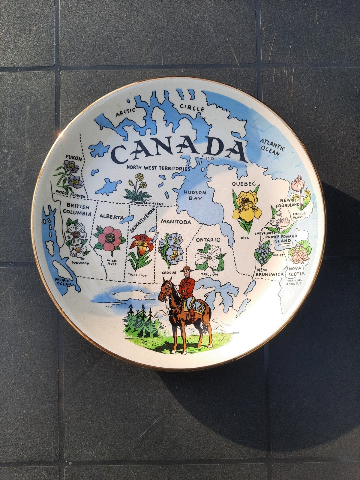 Vintage Canada Souvenir Bord - Royal Winton Engeland, Ophalen of Verzenden