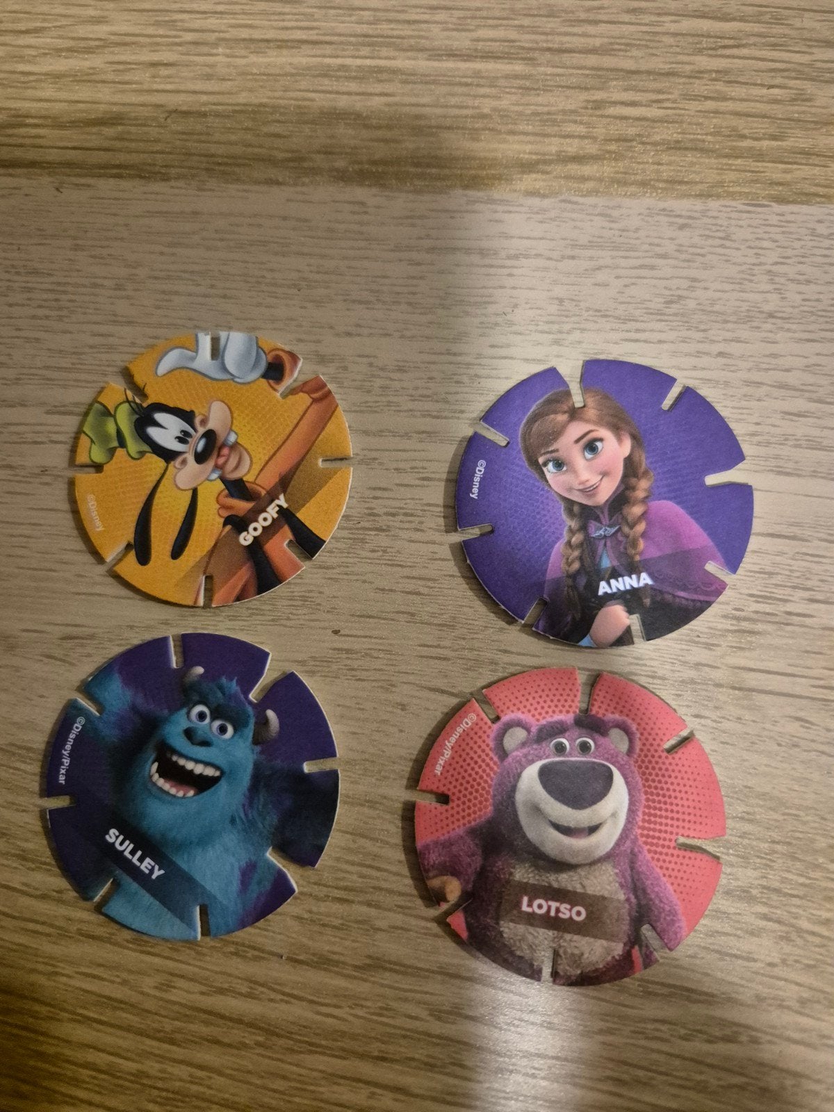 Disney Diskeys - Goofy, Anna, Sulley, Lotso, Ophalen, Overige figuren, Gebruikt, Overige typen
