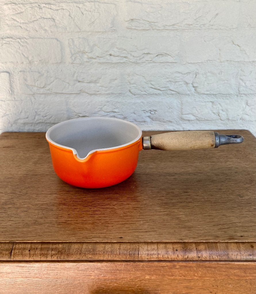 Le Creuset emaille steelpan nr. 14. Vintage uit Frankrijk., Antiek en Kunst, Ophalen of Verzenden