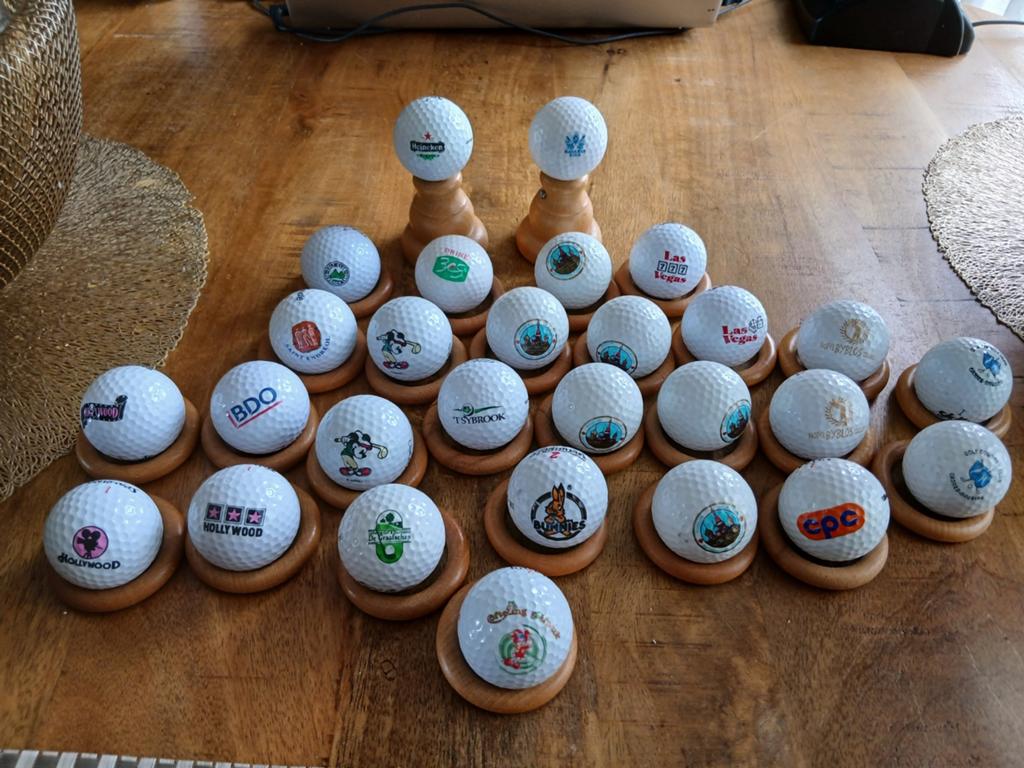 Golfballen met logo, Ophalen of Verzenden, Zo goed als nieuw, Bal(len)