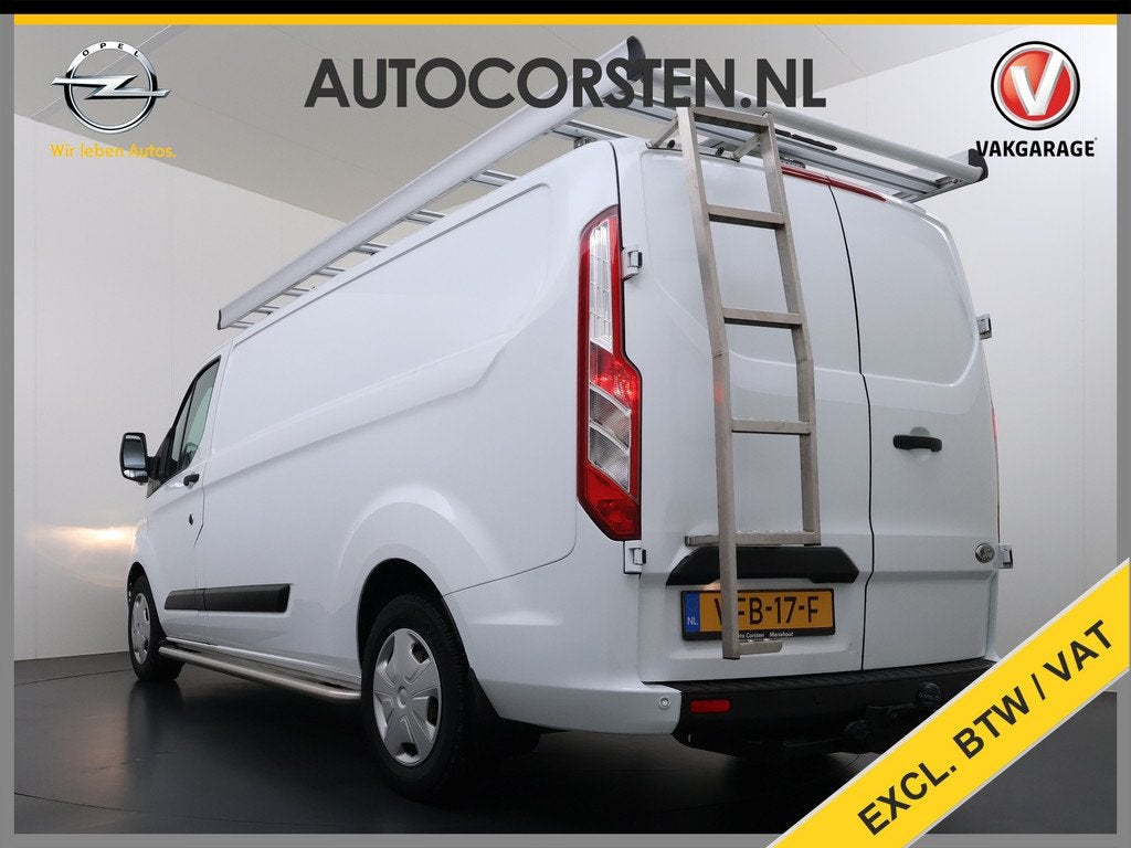 Ford Transit Custom 340 2.0TDCI 130PK L2H1 Sortimo Inperiaal, Voorwielaandrijving, 4 cilinders, Wit, Origineel Nederlands