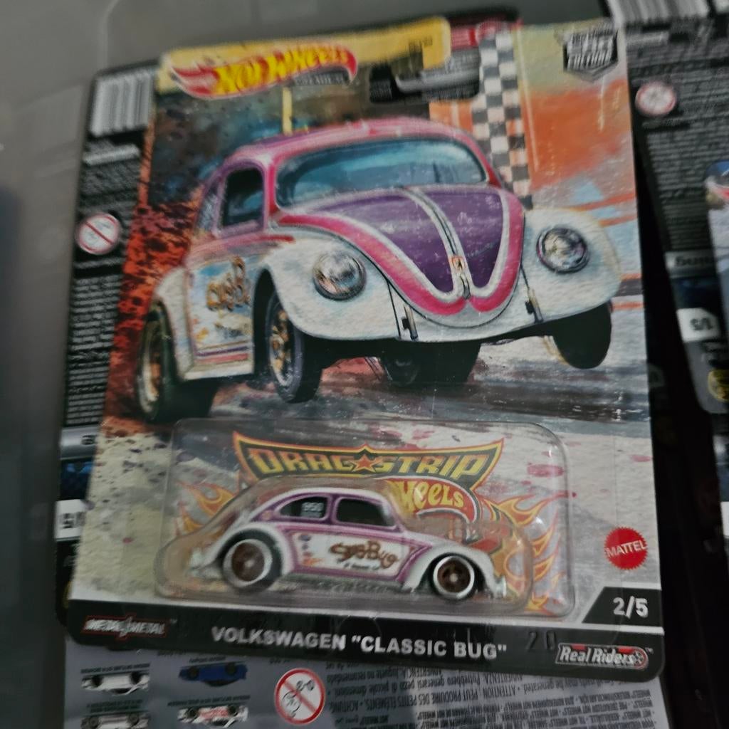 Hot Wheels Volkswagen "Classic Bug" Drag Strip 2/5, Mattel Inc., 636 Girard Avenue, East Aurora, NY 14052, USA, Nieuw, Ophalen of Verzenden