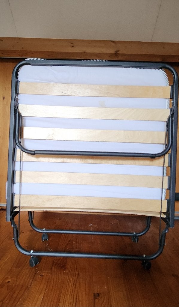 Vouwbed z.g.a.n., Ophalen, 90 cm, Eenpersoons, Zo goed als nieuw