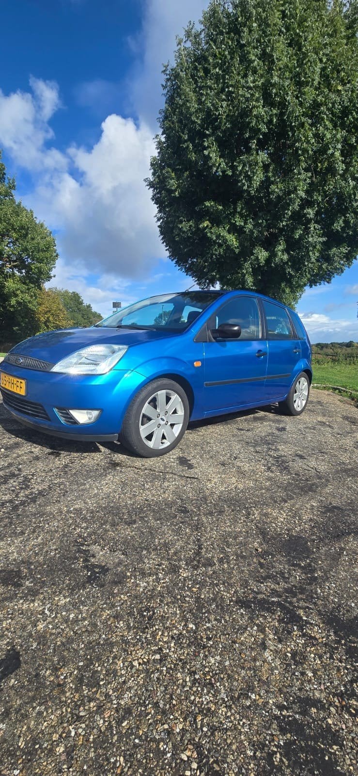Ford Fiësta 1.3 8V 5DR 2005 Blauw, 1299 cc, Stof, 40 €/maand, 4 cilinders