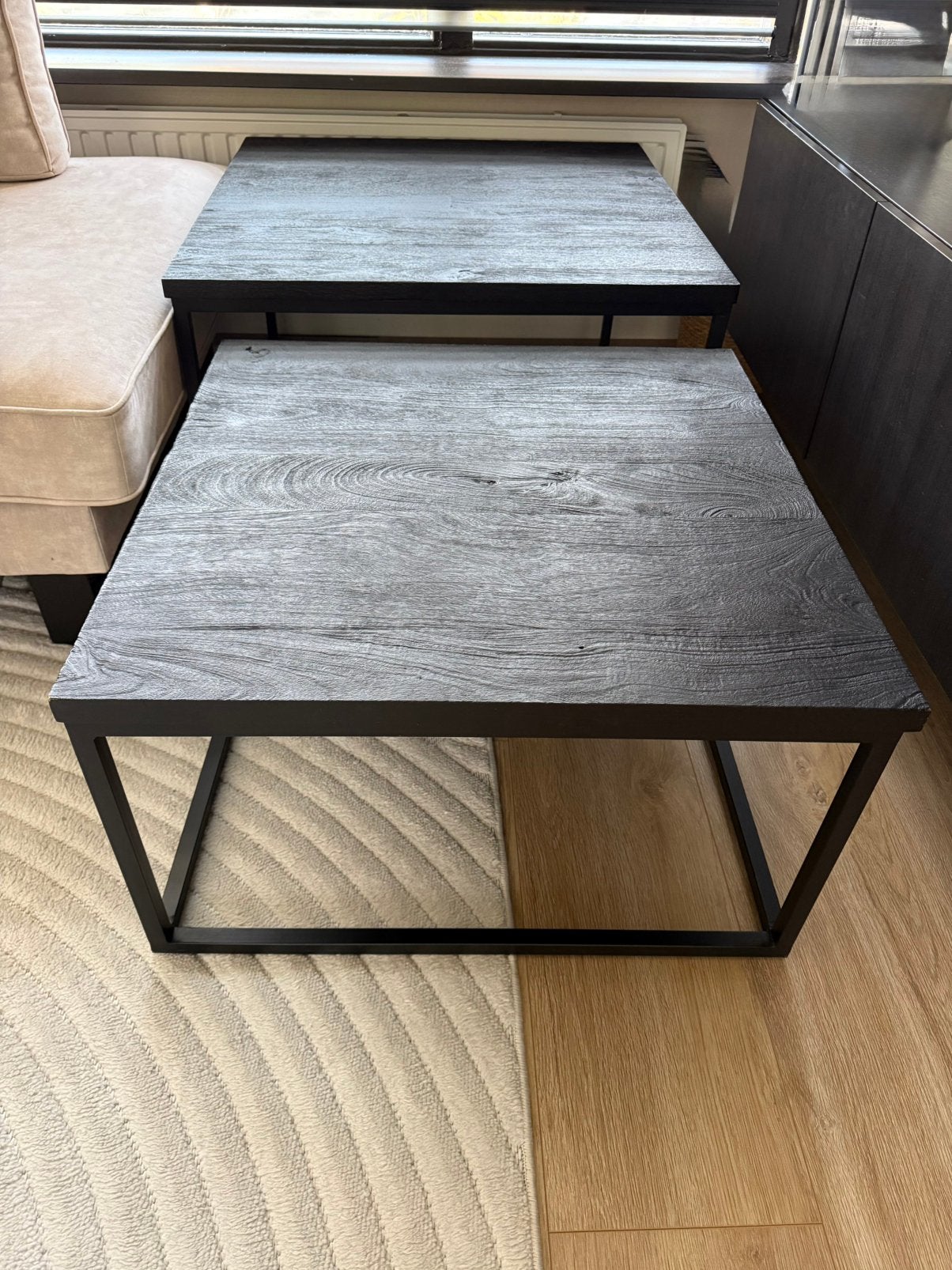 2-delige salontafelset, Ophalen, 50 tot 100 cm, 50 tot 100 cm, Zo goed als nieuw