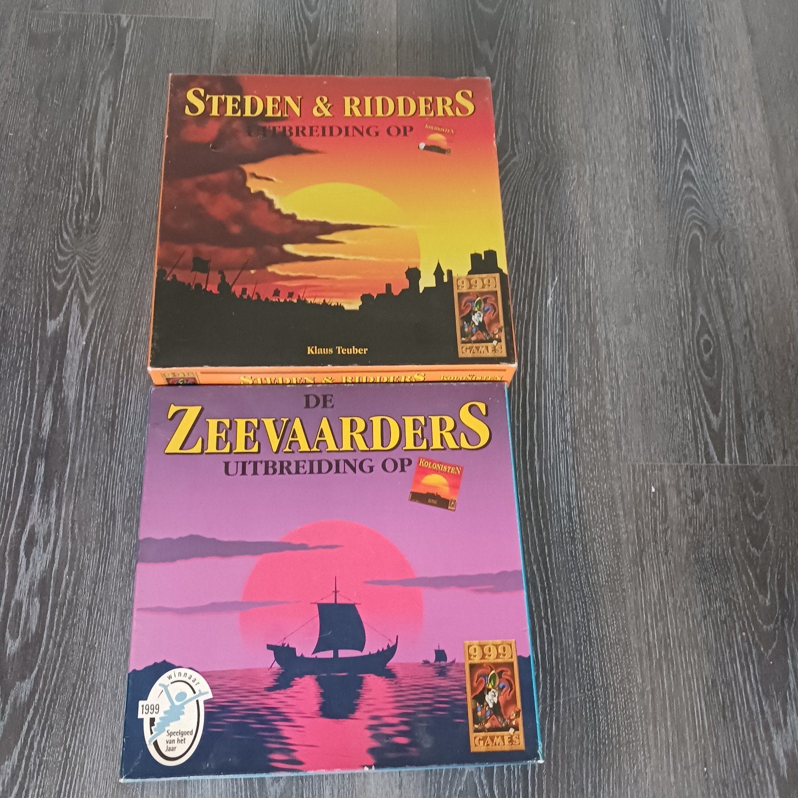 2*) Spellenset Catan uitbr De Zeevaarders & Steden & Ridders, Drie of vier spelers, Ophalen of Verzenden, Gebruikt, 999 Games