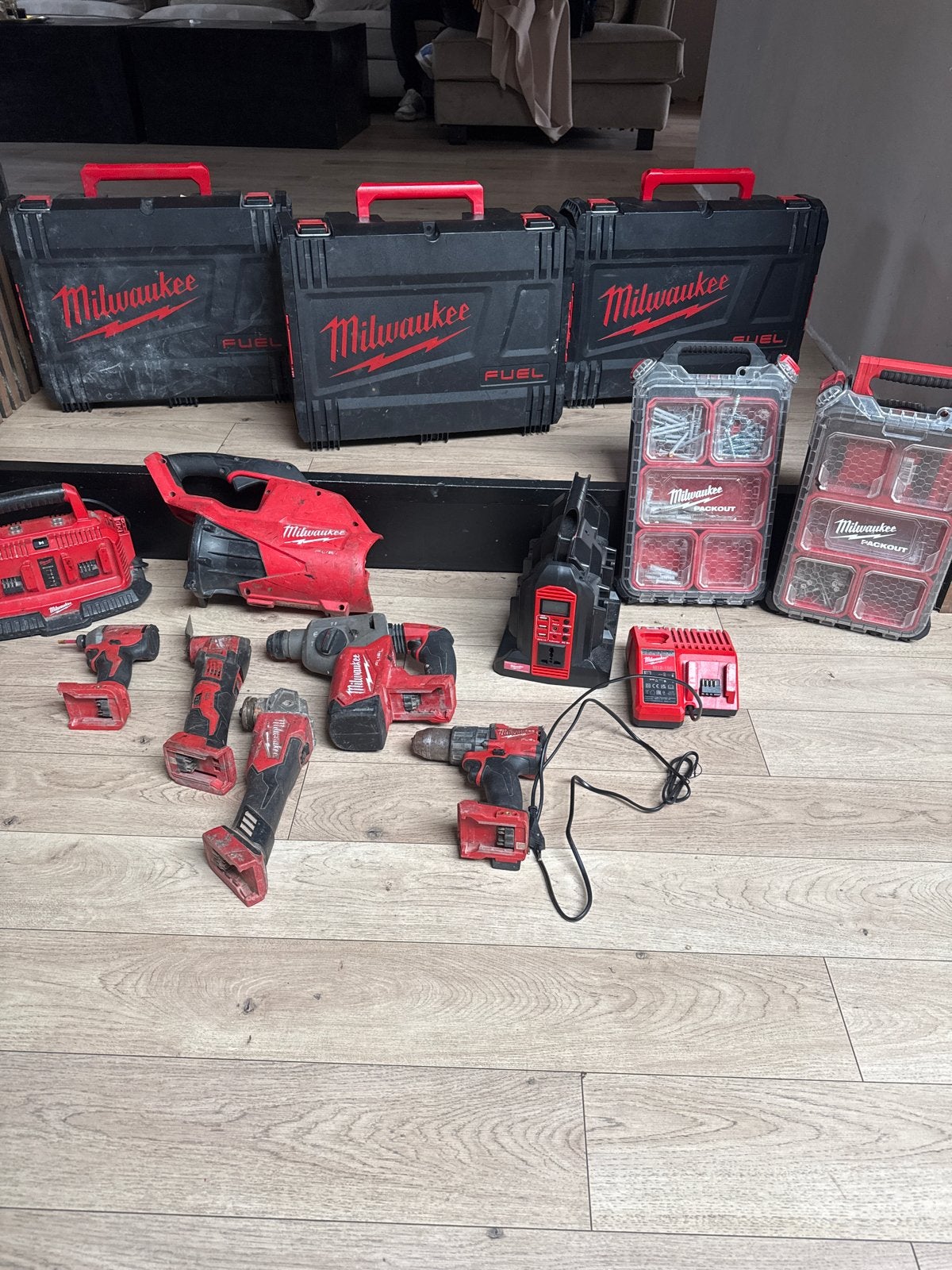Milwaukee Gereedschap Set - Diverse Machines en Koffers, Ophalen, Gebruikt