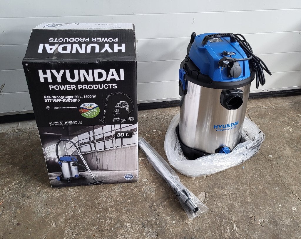 Hyundai 57716FF HVC30PJ Werkplaatsstofzuiger waterzuiger, Montagne, Nieuw, Ophalen of Verzenden, Mo