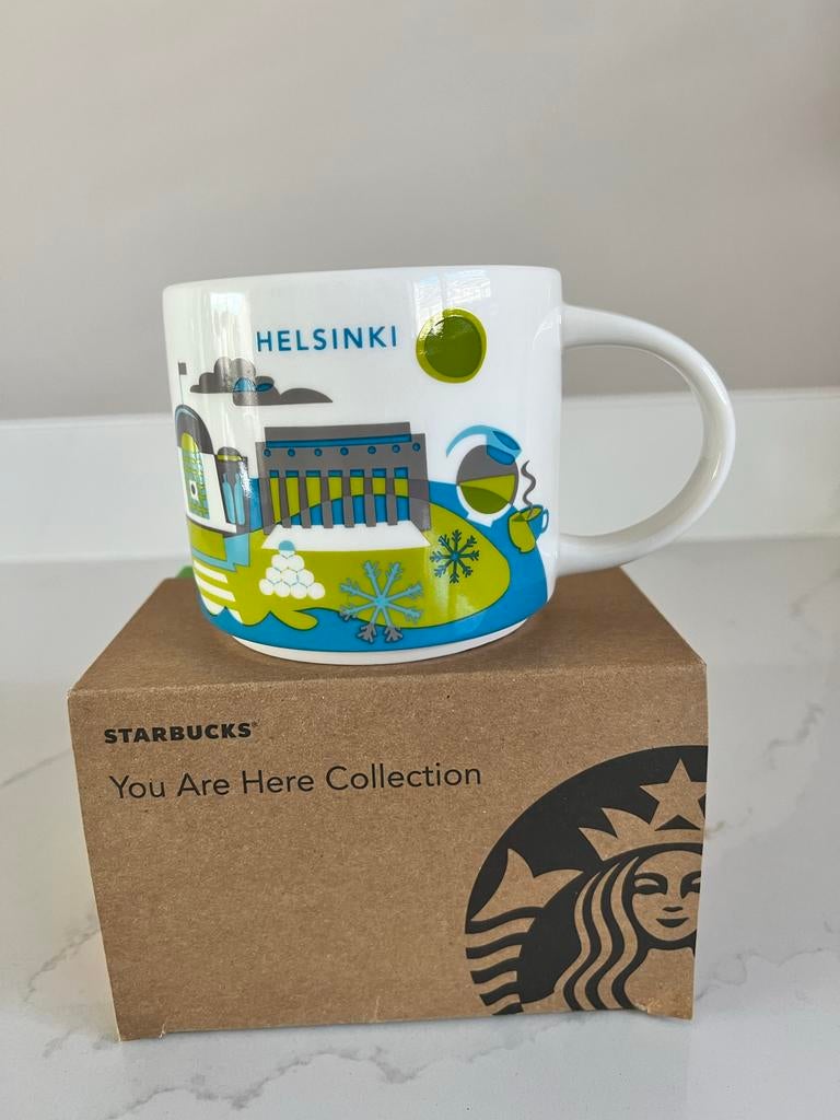 Starbucks You Are Here Collection Helsinki mok, Overige typen, Ophalen of Verzenden, Zo goed als nieuw, Steen/keramiek