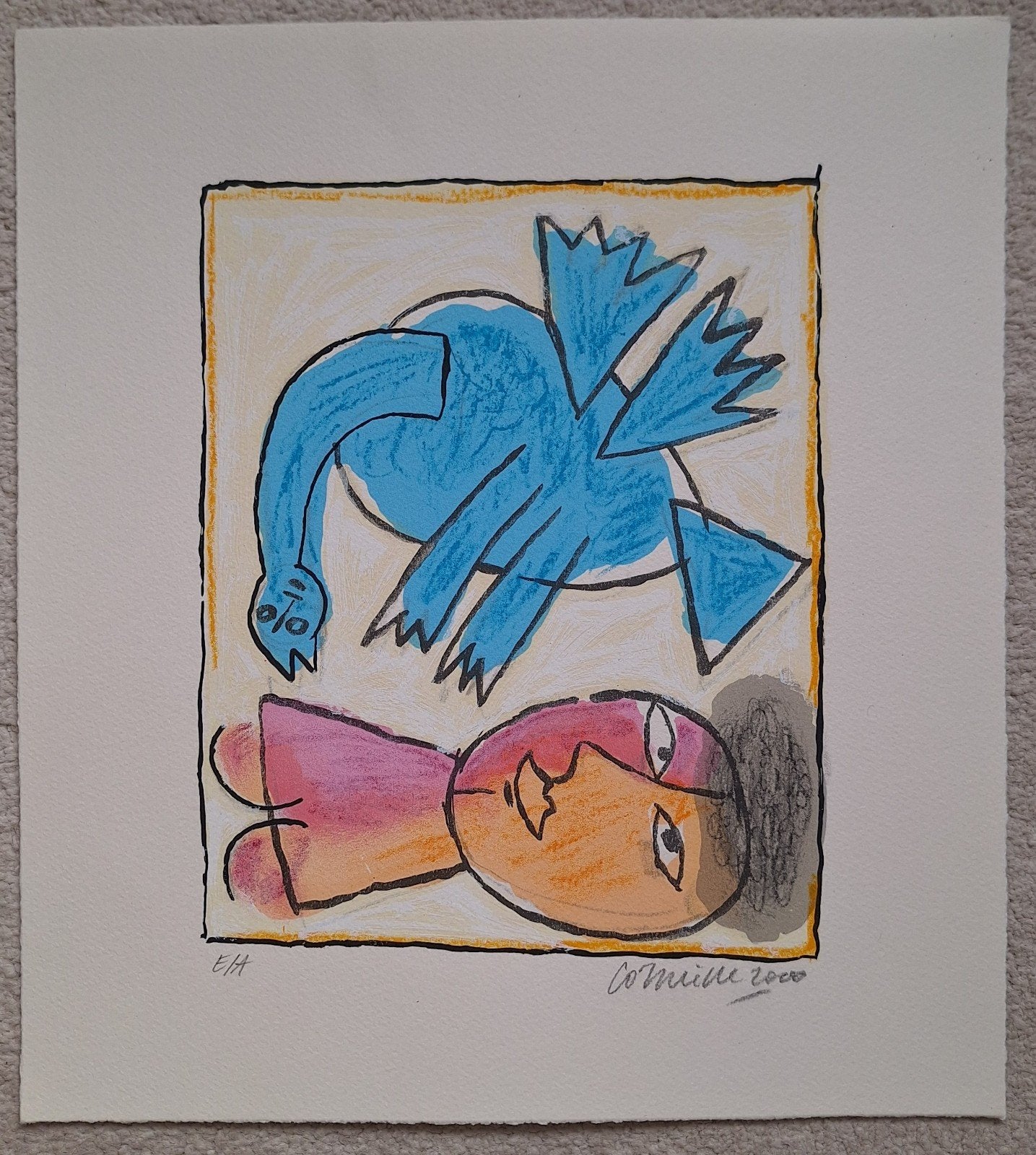 Corneille - Gesigneerde E/A zeefdruk (2000), Antiek en Kunst, Ophalen of Verzenden