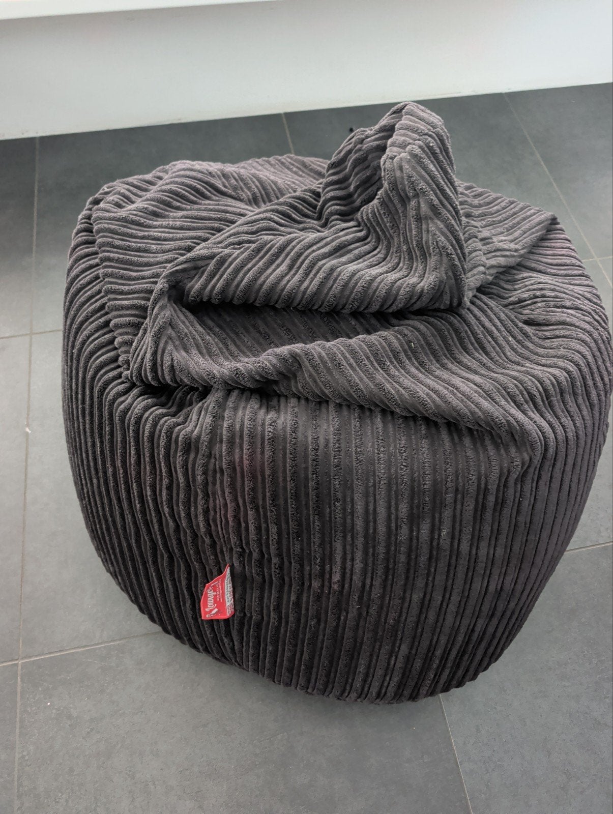 lounge pug ( zitzak), Ophalen, Zo goed als nieuw, Zwart, Zitzak