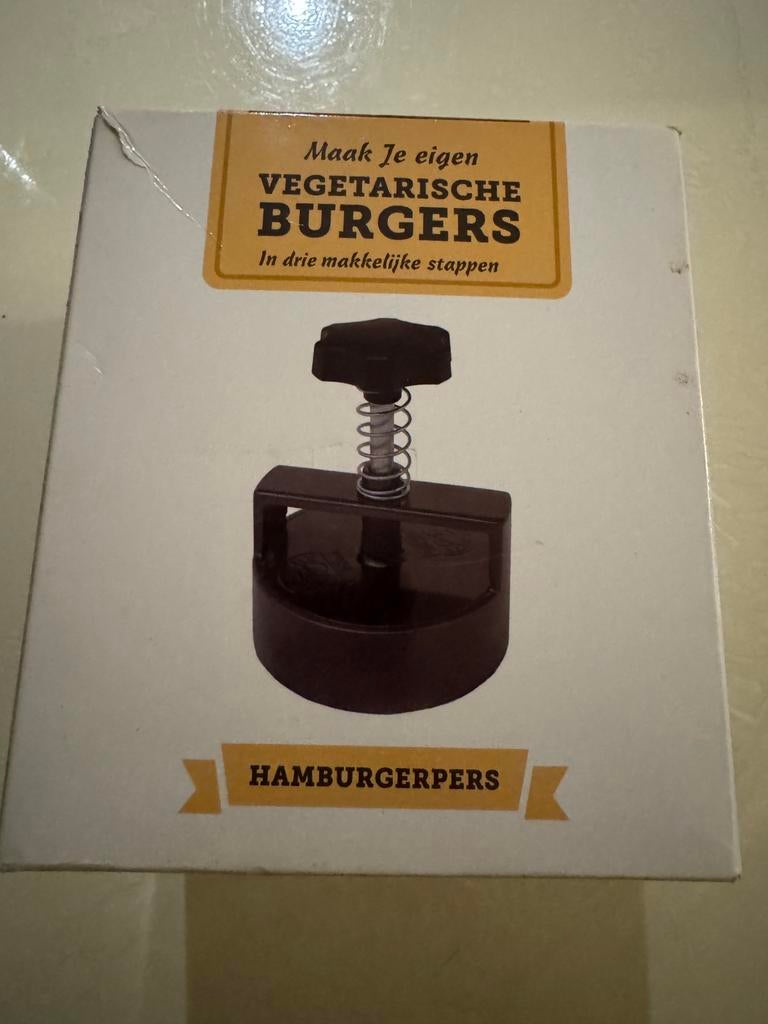 Hamburgerpers - Gietijzeren Burgerpers, Overige typen, Nieuw, Ophalen of Verzenden, Zwart