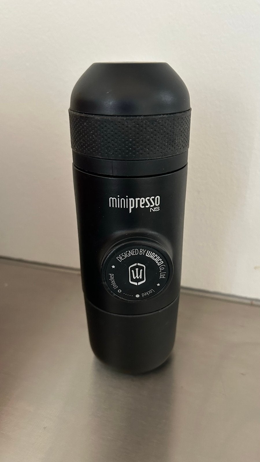 Wacaco Minipresso NS Draagbaar Espresso Apparaat, Ophalen, Koffiepads en cups, Espresso apparaat, Zo goed als nieuw