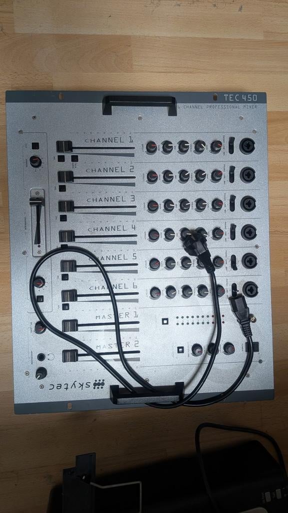 Skytec TEC450 Mengpaneel - 6-kanaals professionele mixer, Muziek en Instrumenten, Mengpanelen, Ophalen of Verzenden, Gebruikt