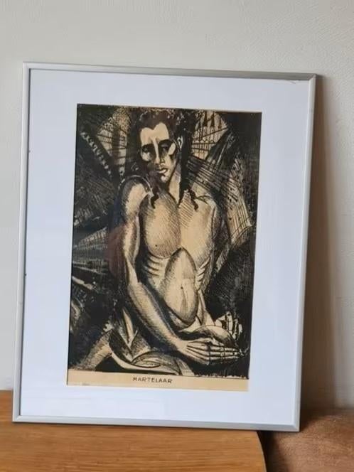 Lodewijk Schelfhout (1881-1943) litho /ets 1915 Christus, Ophalen
