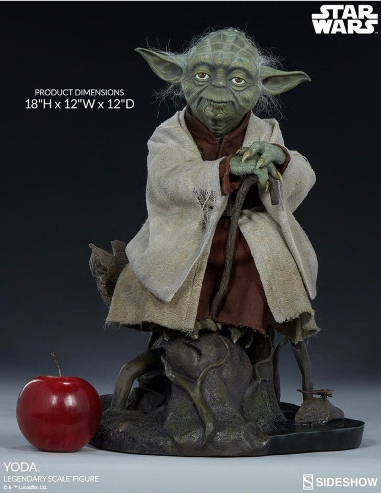Sideshow Yoda Legendary scale figure Statue Star Wars bust, Ophalen, Zo goed als nieuw, Fantasy