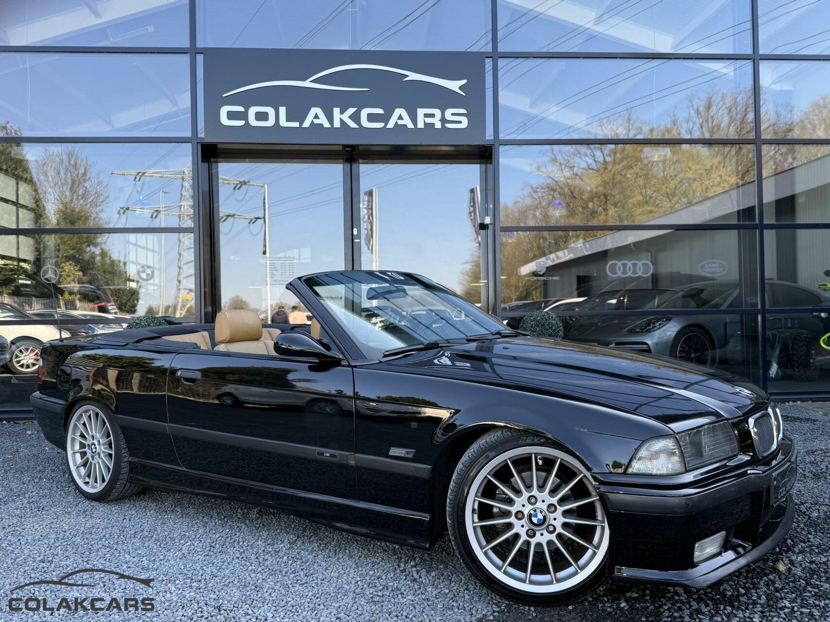 BMW 325i Cabrio '94 | Fabrieksaf M-pakket | Hardtop | M3, Auto's, Achterwielaandrijving, Gebruikt, 4 stoelen, Zwart