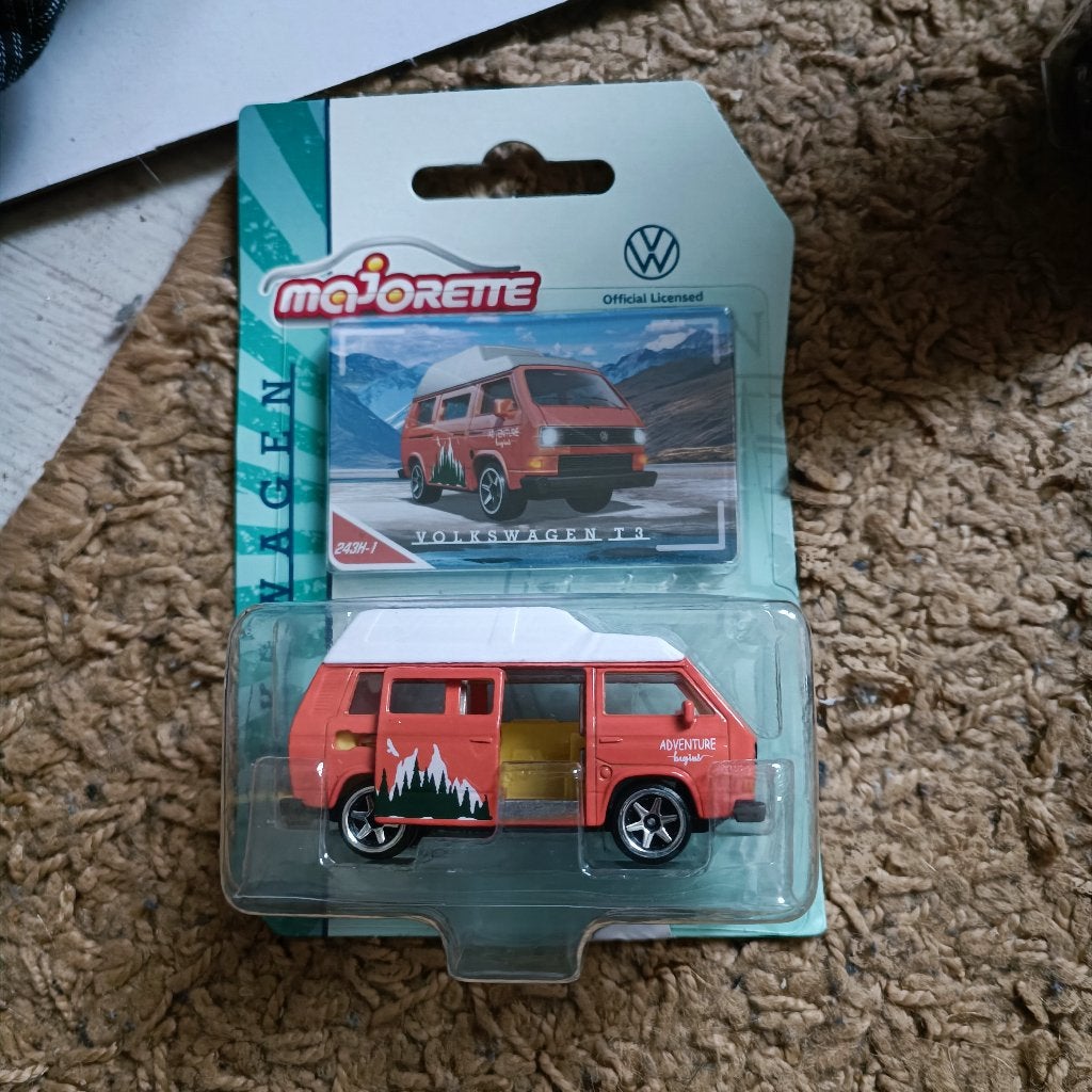 MAJORETTE VW T3 ORANje VAN VOLKSWAGEN THE ORIGINALS, Hobby en Vrije tijd, Ophalen of Verzenden, Nieuw, Auto