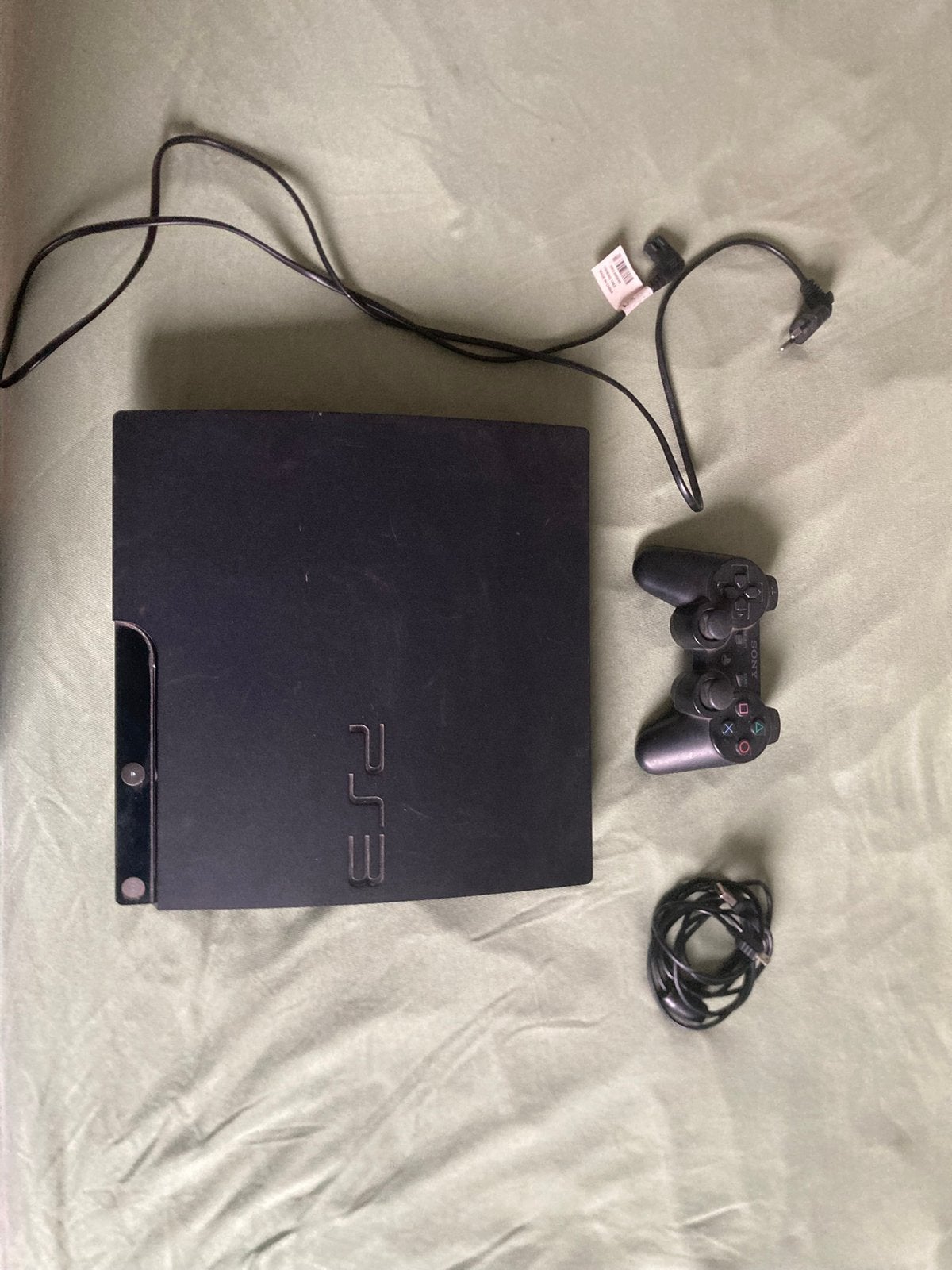 Ps3 slim + 13 spellen, Spelcomputers en Games, Ophalen, Zo goed als nieuw, Met 1 controller, Slim