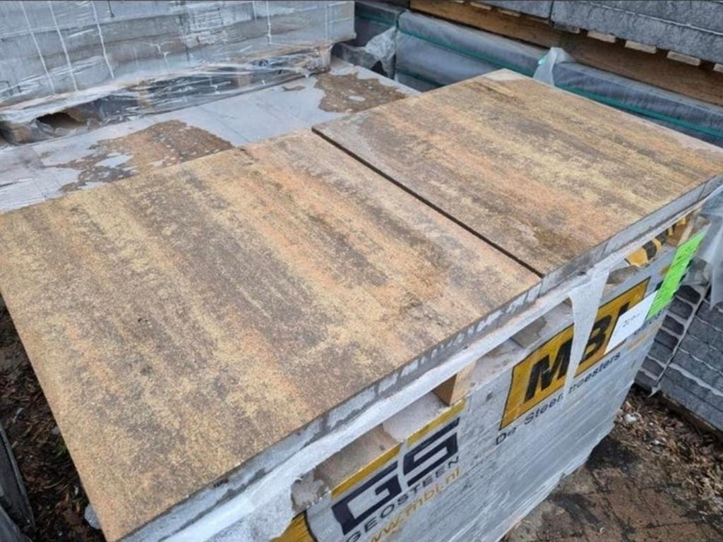 Terratops bont gekleurd 60x60x4,7 terrastegels s-partij, Tuin en Terras, Tegels en Klinkers, Nieuw, Terrastegels, Beton, 10 m² of meer