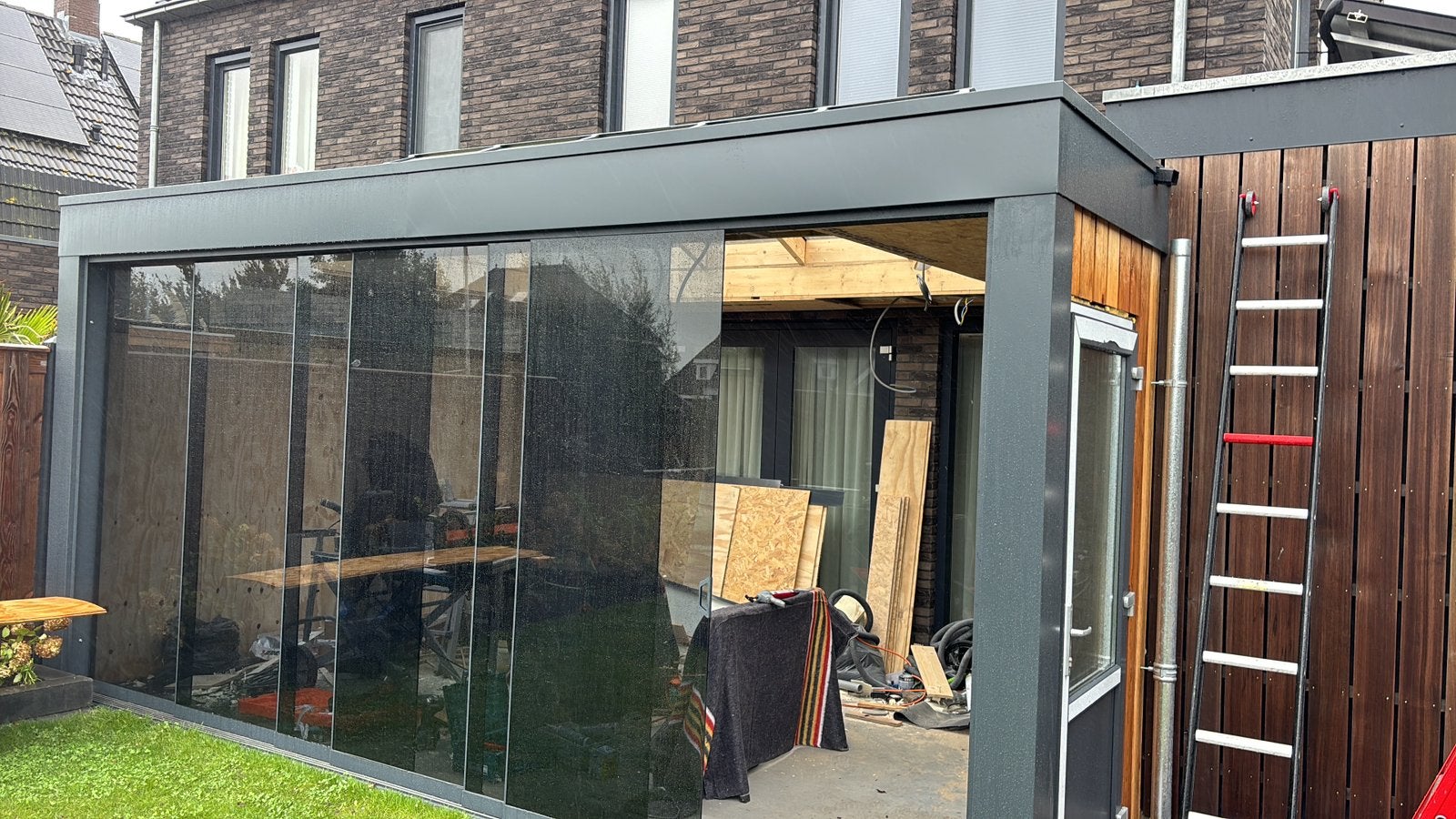 • Houtbouw• Aanbouw •Buitenverblijven, Ophalen, Zo goed als nieuw, Veranda
