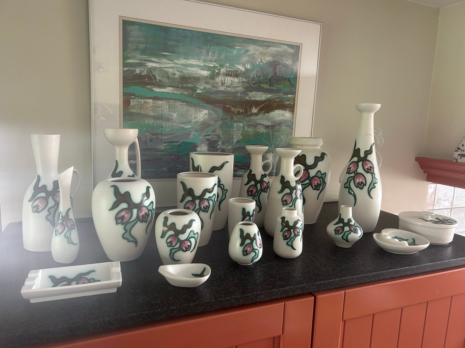 Flora Gouda Holland Bianca collectie - Vazen en schalen, Antiek en Kunst, Ophalen