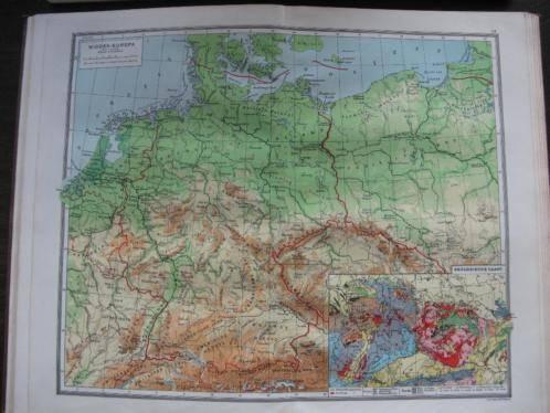 Bos-Niermeyer Atlas der gehele aarde, 1947, 37e druk, Bosatlas, 1800 tot 2000, Wereld, Ophalen