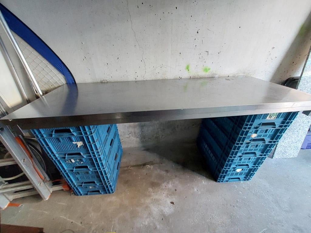 Metalen tafelblad, Ophalen, Rechthoekig, 200 cm of meer, 50 tot 100 cm