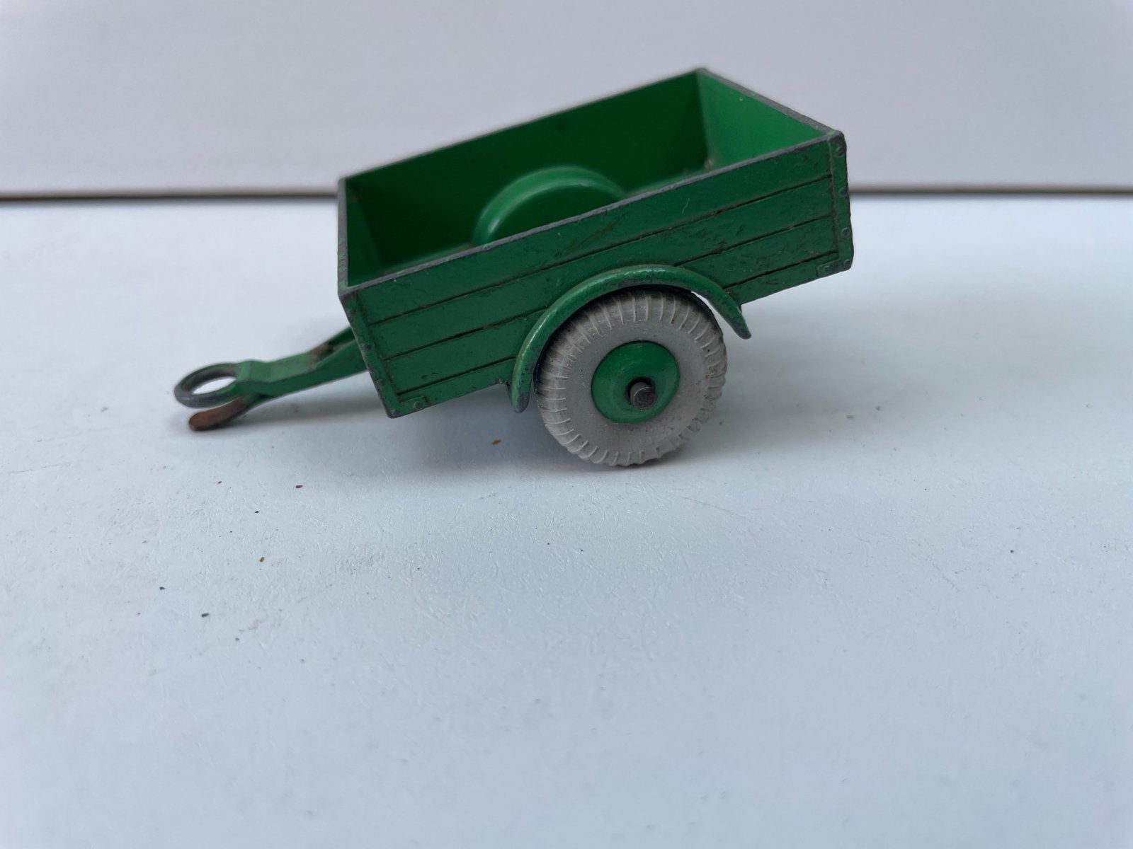 Vintage Dinky Toys aanhanger, groen, Made in England, Ophalen of Verzenden