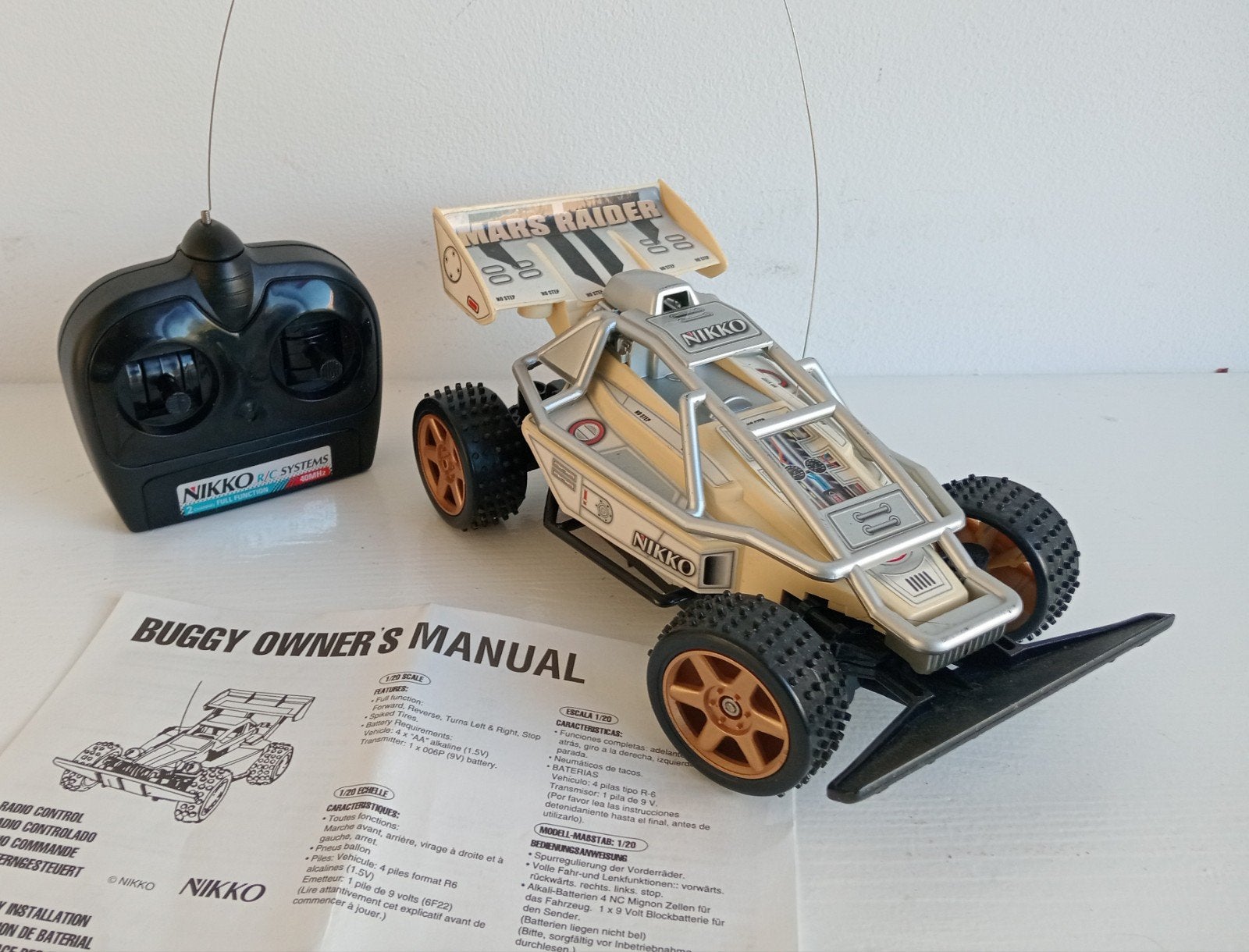 Vintage RC Nikko Mars Raider 1:18, Hobby en Vrije tijd, Ophalen of Verzenden, Gebruikt, Overige schalen, Onderdeel