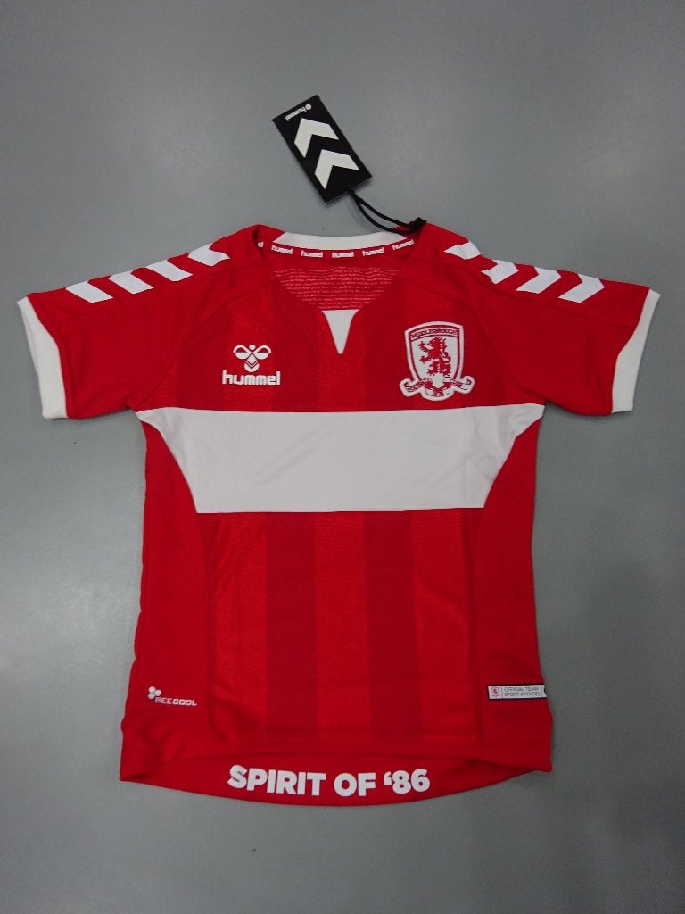 Voetbalshirt Middlesborough thuis 2018 - 2019 maat 116, Jongen of Meisje, Ophalen of Verzenden, Hummel, Nieuw