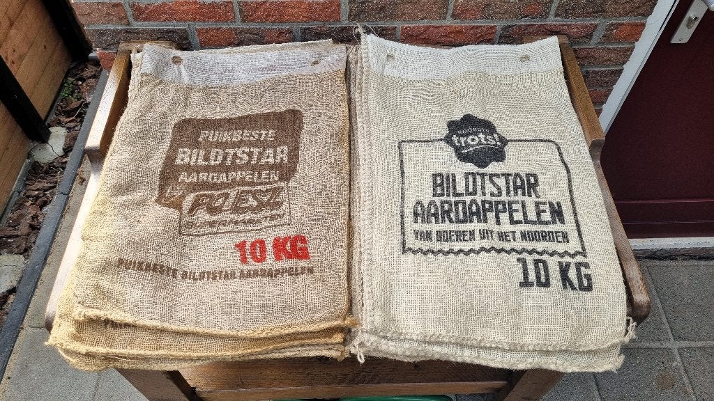 jute zakken 14 stuks, Ophalen, Overige materialen, Gebruikt, Overige kleuren