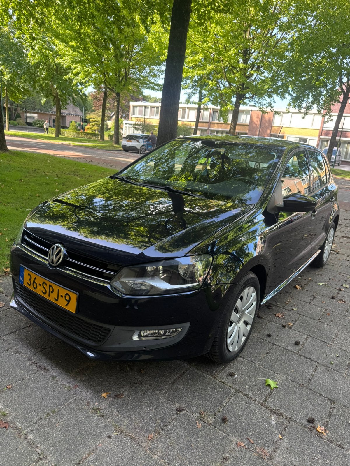 Volkswagen Polo 1.2 51KW 2011 Zwart, Auto's, Voorwielaandrijving, 972 kg, 40 €/maand, 1198 cc