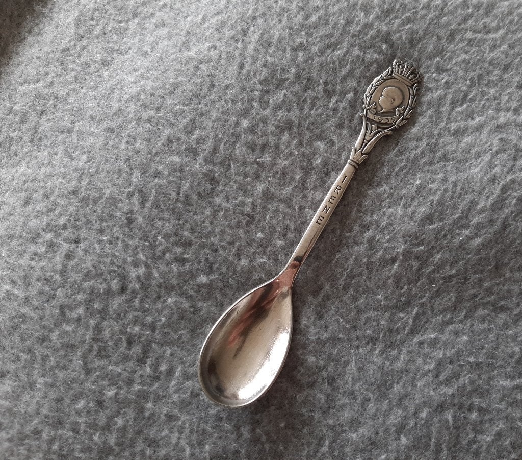 verzilverde theelepeltjes, zie foto's en beschrijving., Verzenden, Gebruikt