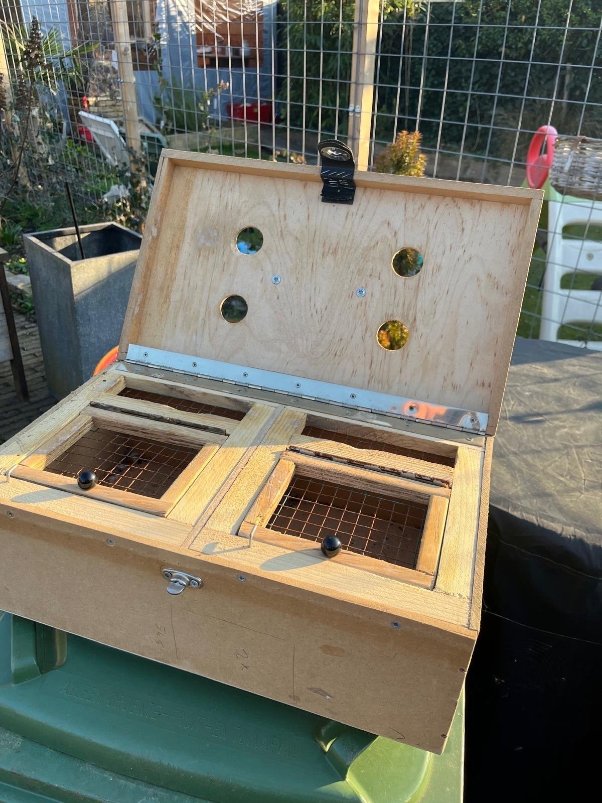 Eco transportkooi, Dieren en Toebehoren, Ophalen of Verzenden, Hout, Vogelkooi