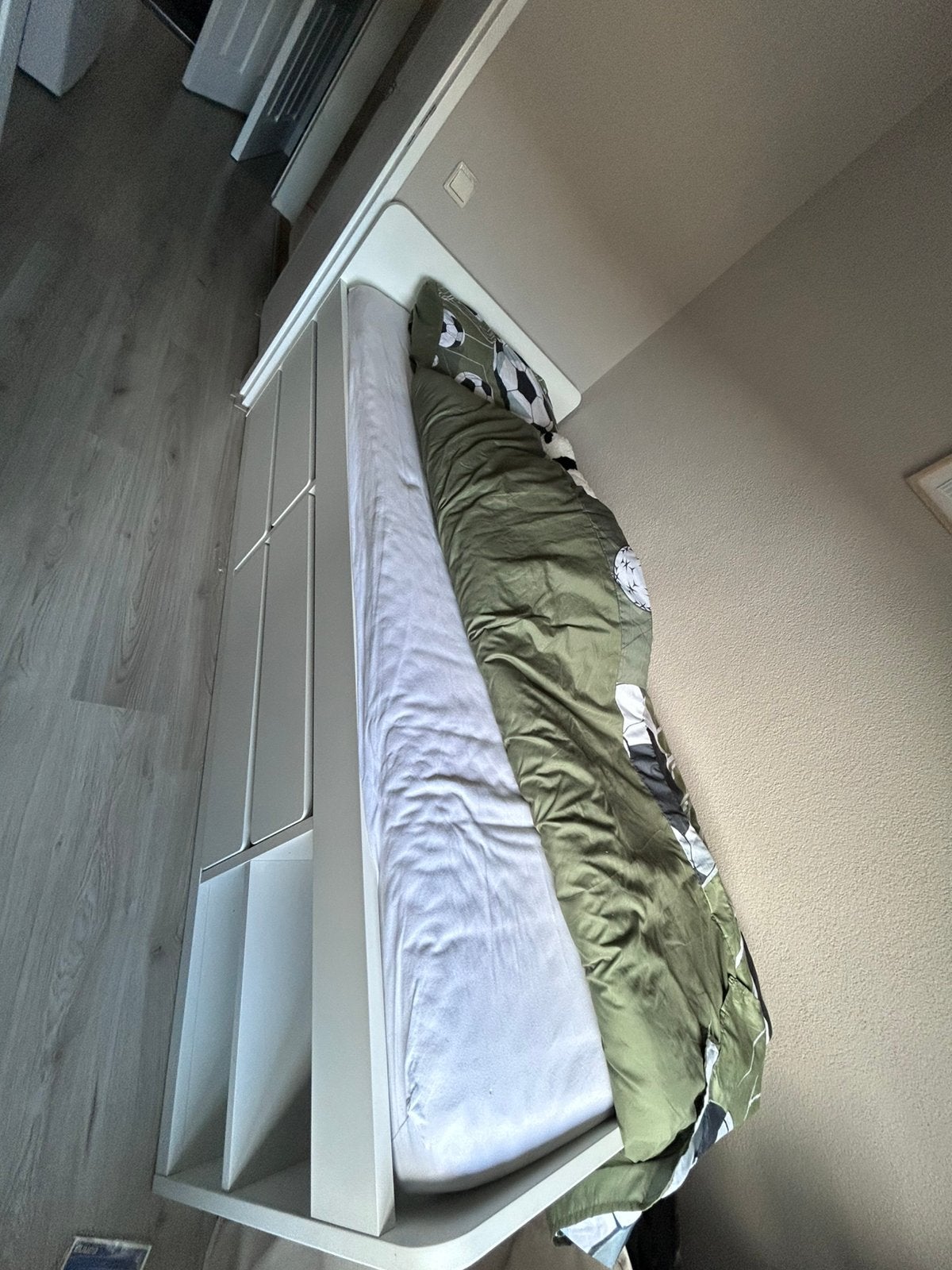 Bedframe Släkt ikea nieuw!!, Huis en Inrichting, Slaapkamer | Bedden, Ophalen, 140 cm, Hout, Wit
