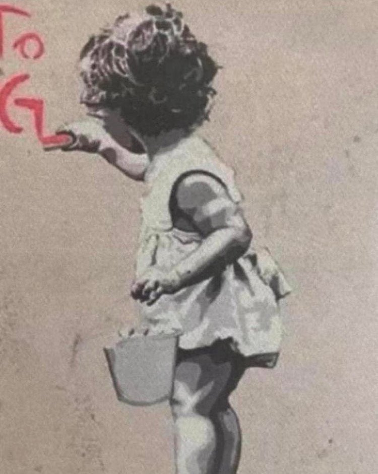 BANKSY : lithografie met certificaat, Ophalen of Verzenden, Zo goed als nieuw