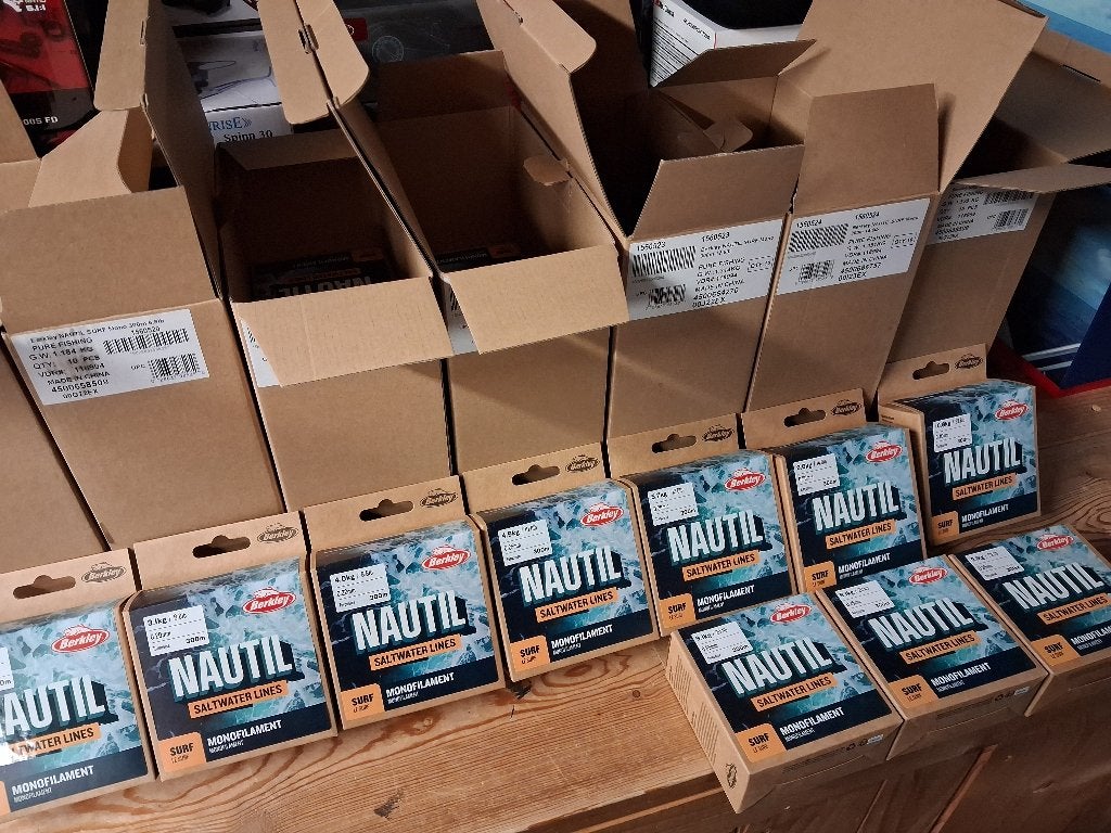 Berkley Nautil Surf Mono (300m) diverse maten...Nieuw!, Tinstraat, Overige typen, Nieuw, Ophalen of Verzenden