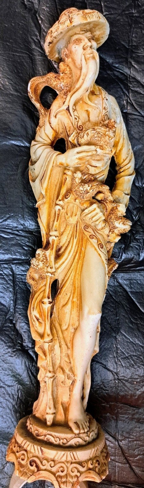 Groot Chinees Fisherman beeld – kunsthars – 47 cm, Antiek en Kunst, Ophalen