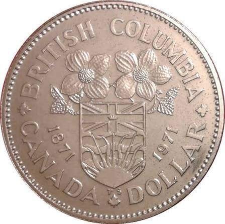 Canada - 1 Dollar 1971 - British Columbia - Circulated, Verzenden, Noord-Amerika, Losse munt