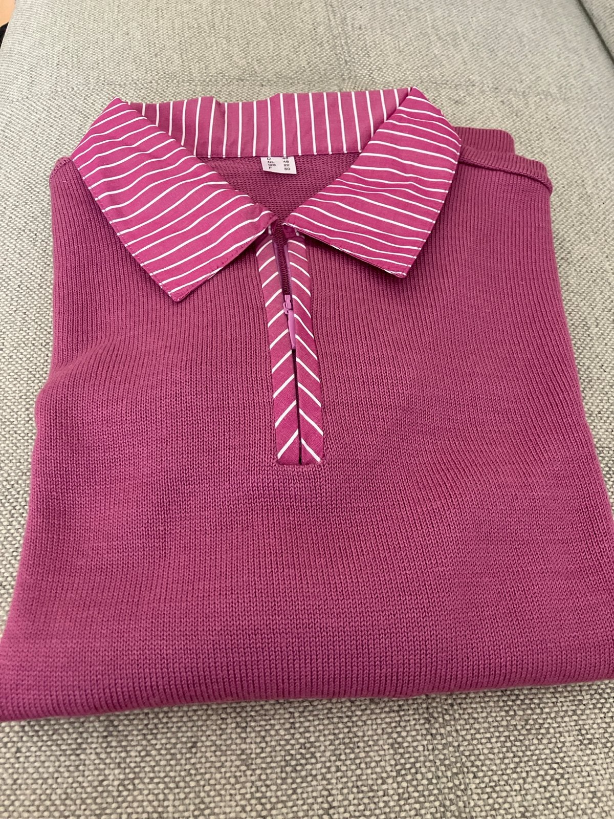 FUCHSIA TRUI met RITS en 3/4 MOUW met OMSLAG MAAT 48, Ophalen of Verzenden, Nieuw, Maat 46/48 (XL) of groter, Paars