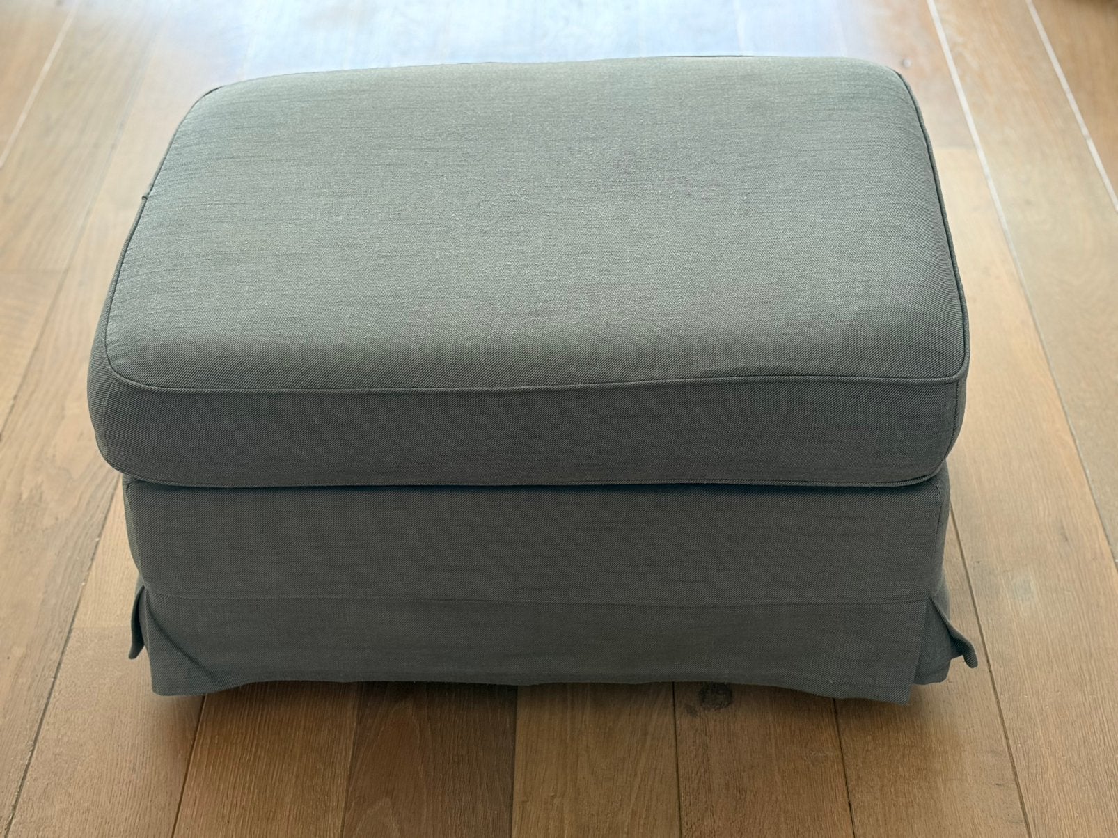 Ikea poef hocker Ektorp grijs, Ophalen, Gebruikt, 75 tot 100 cm, Stof