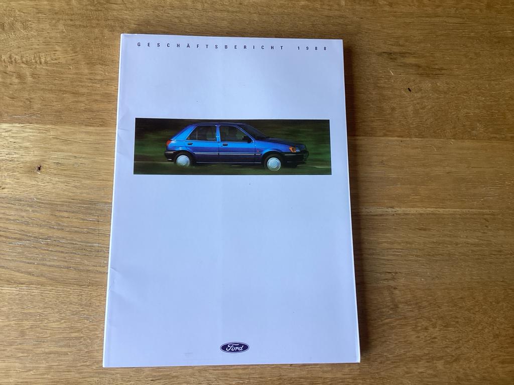 Ford Geschäftsbericht 1988 - Zeldzaam Jaarverslag, Ophalen of Verzenden, Zo goed als nieuw, Ford
