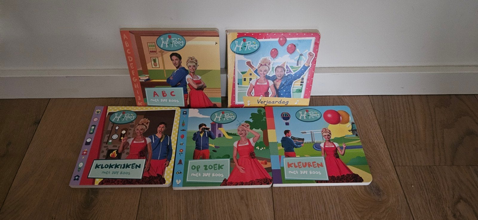 Juf Roos boeken collectie (5 stuks), incl. Verjaardag, Gelezen, Fictie algemeen, Jongen of Meisje, Ophalen of Verzenden