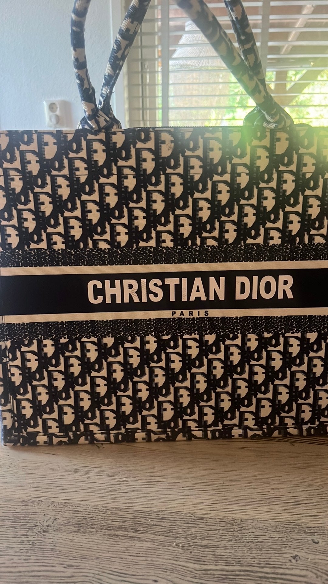 Strandtas Dior 1.1, Verzenden, Zo goed als nieuw, Blauw, Shopper