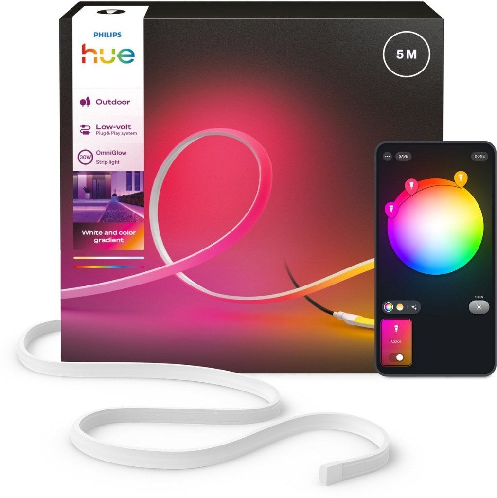 Philips Hue Omniglow outdoor LED strip 5m - NIEUW IN DOOS, Kunststof, Minder dan 50 watt, Nieuw, Ophalen of Verzenden