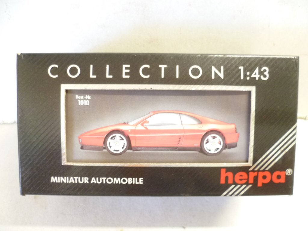 Herpa 1010 Ferrari 348 TB rood in doos 1:43 modelauto, Ophalen of Verzenden, Nieuw, Auto, Overige merken
