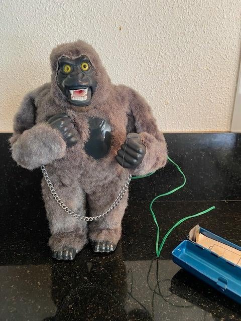 Mighty Kong big Marx Japan battery operated 1963, Antiek en Kunst, Antiek | Speelgoed, Ophalen of Verzenden