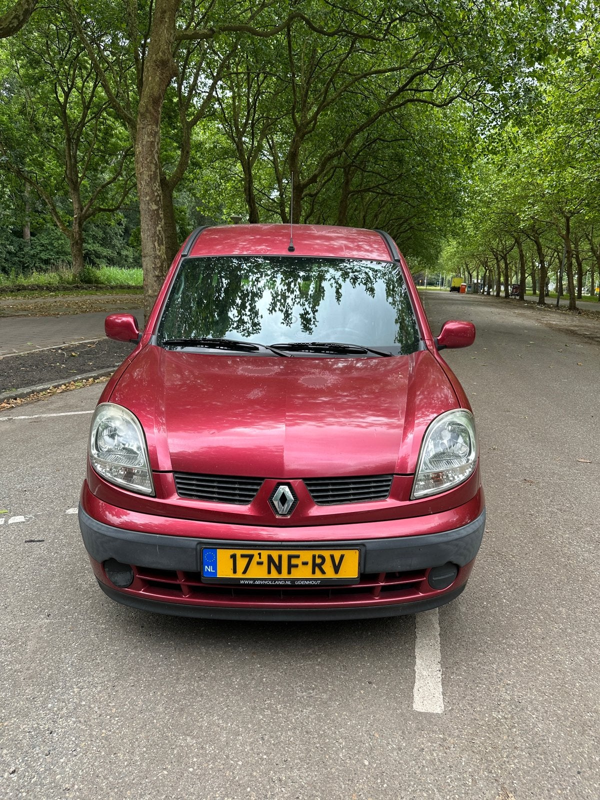Renault Kangoo 1.6 16V Nieuwe distributieriem 70KW 2003 Rood, 49 €/maand, Origineel Nederlands, Handgeschakeld, Kangoo