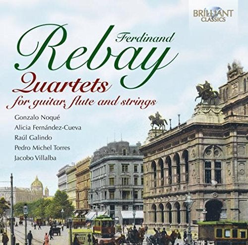 CD Rebay : Quartets for guitar, flute and strings, Ophalen, Classicisme, Zo goed als nieuw, Kamermuziek